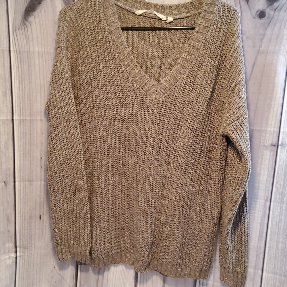 Soft Surroundings v neck sweater small